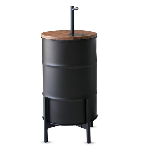 Electric Wooden Water Dispenser for 5-Gallon Bottle – Concealed Storage for 5 Gallon Water Jug, Silent Rechargeable Motor – Scratch & Rust-Resistant - Black