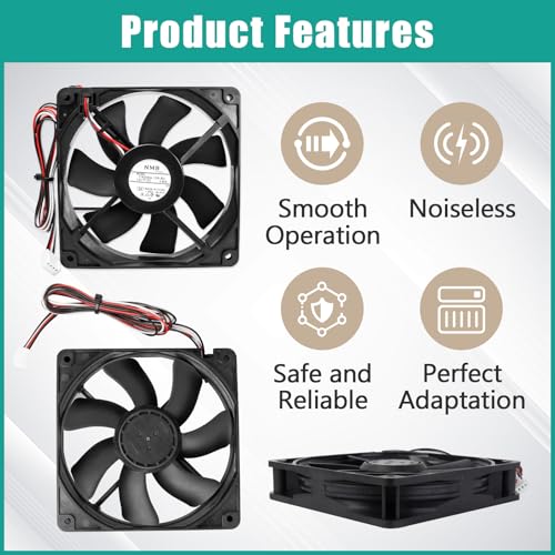 KIT0411 Pellet Grill Induction Fan Motor - Replacement 11925SA-12R-BU for Traeger D2 Pro 575/780 and Ironwood 650/885 Oven Circulation Fans(Black 0.86A 12V)