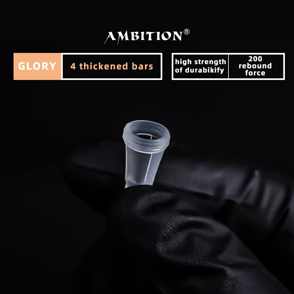 Ambition Glory Tattoo Cartridges #12 Standard RL Needles Disposable 10pcs 0.35mm Round Liner for Rotary Tattoo Machine Supply (10Pcs, Random Size)