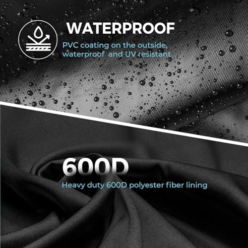 SHINESTAR 32'' Built-in Grill Cover for DCS, Jenn-Air, Bull, Napoleon, Coyote, and Weber, Waterproof & Windproof Island Grill Top Cover, 33'' W x 26.5'' D x 24'' H