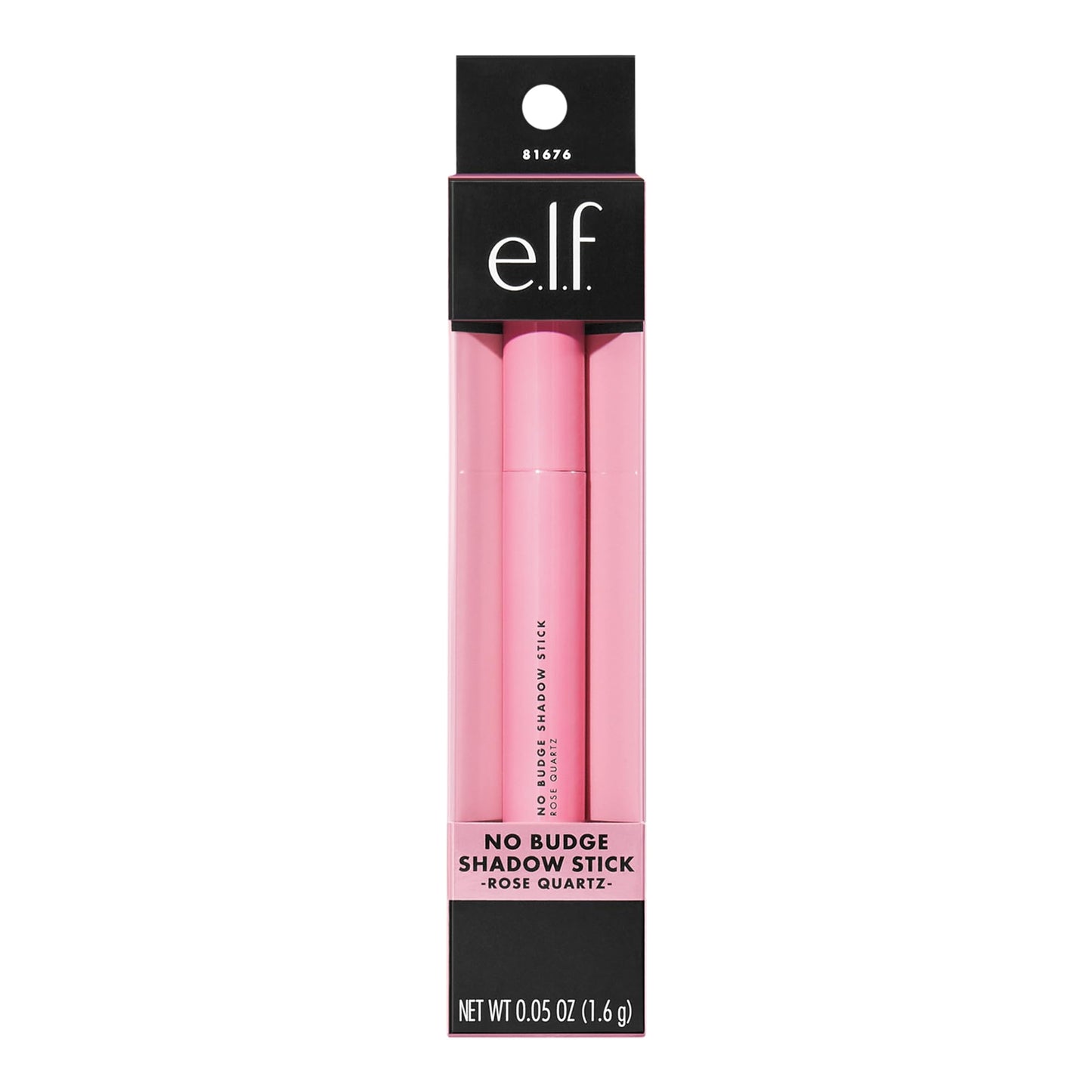 e.l.f. No Budge Shadow Stick, Long-Lasting Cream Eyeshadow Stick For High-Pigment, Metallic Color, Vegan & Cruelty-Free, Rose Quartz