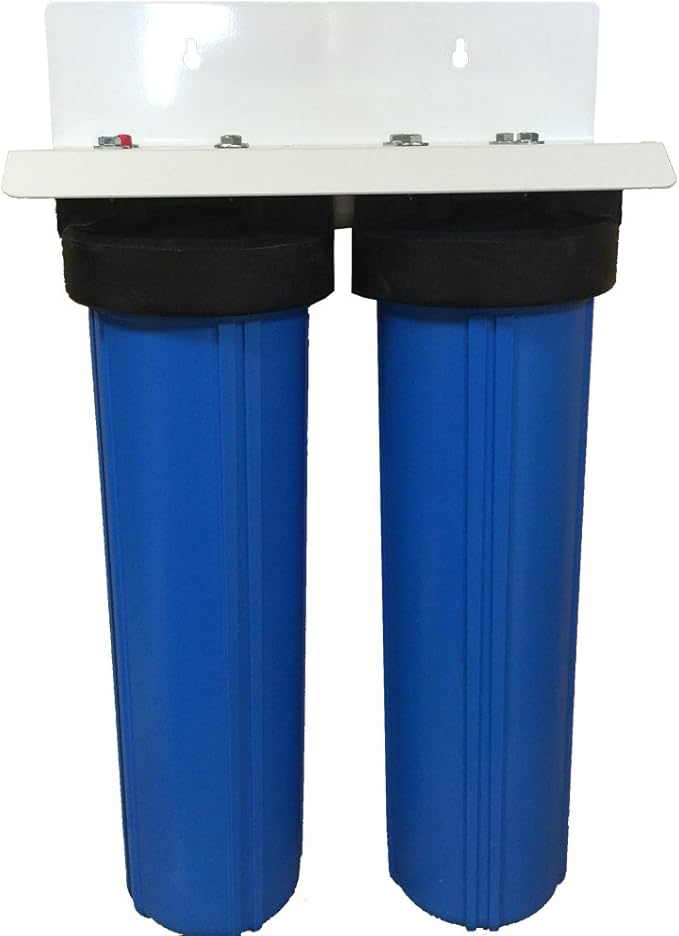 20-inch 2 Stage UPGRADED PENTEK Big Blue Whole House Filter with Carbon & Arsenic Removal Filters
