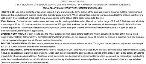 1-1901-12 Calcium Hypochlorite Pool Shock, 1-Pound, 12-Pack