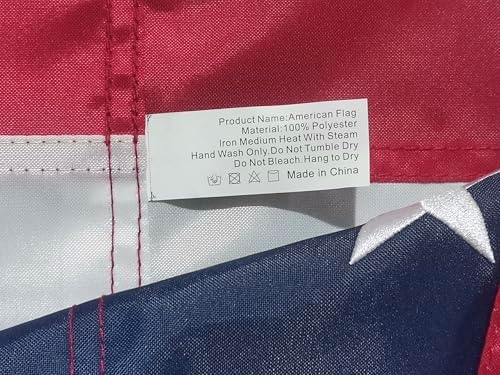 American Flag 2.5x4 Ft Pole Sleeve Banner Style-Embroidered Stars,Sewn Stripes,UV Protected,Heavy Duty Durable Polyester USA US Outdoor Indoor Flags (Pole NOT Included)