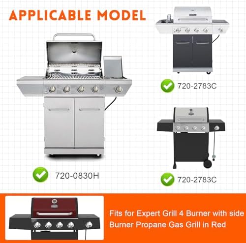 GGC 17 Inch Grill Grates Replacement for Nexgrill 4&5 Burner 720-0830H 720-0783E 720-0670A 720-888N, Kenmore 41516106210, Charbroil 463241113, 2PCS Cast Iron Cooking Grates(17" x 13 1/4" Each)