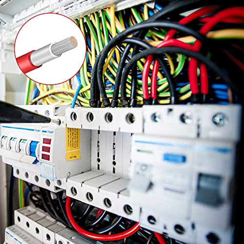 10 Gauge Wire - iGreely Solar Panel Wire 30Ft Black & 30Ft Red 10AWG(6mm²) Tinned Copper PV Wire UV Resistant Cable for Solar Panel MPPT Controller Boat Marine Automotive RV Outdoor