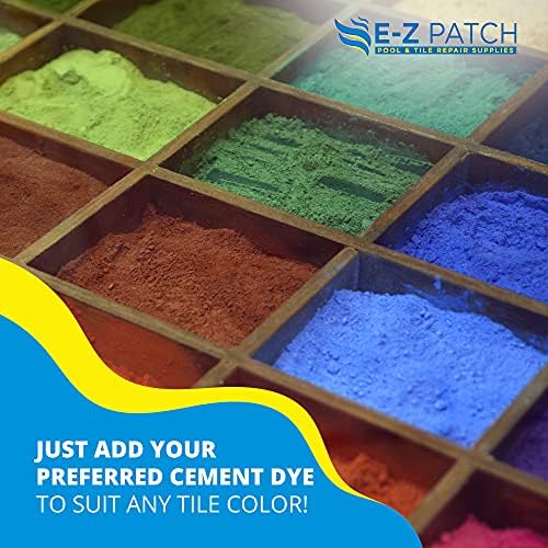 3 Pool Tile Thinset Cement for Repairs - Color Adjustable Pool Tile Adhesive (1 lb)