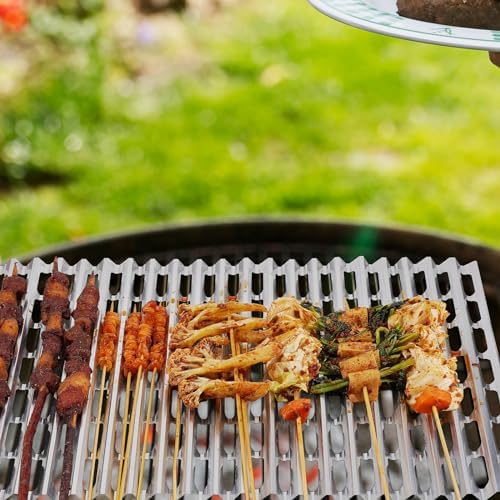 20 Pack Disposable Aluminum Grill Liners, 12" x 20" Rollable Grill Sheets for Grill Grates of Outdoor Charcoal BBQ