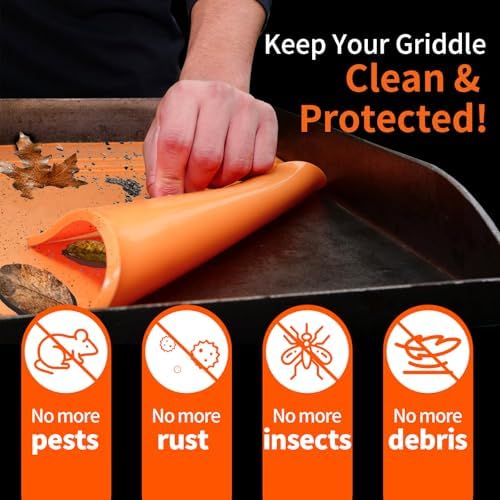 Silicone Griddle Cover Mat for Blackstone 36 Inch, Full Wrap-Around Flat Top Cover, Heavy Duty Food-Grade Grill Buddy Mats, All Season Griddle Top Protective for Grill Accessories