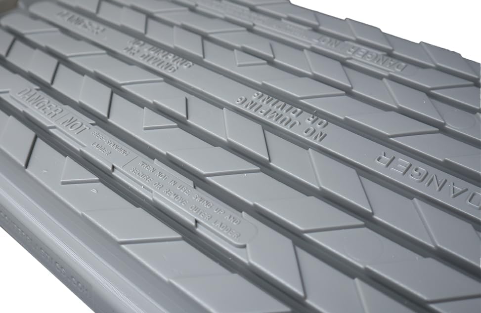 Confer Plastics 6000X Heavy Duty Above Ground in-Pool Swimming Ladder for Decks Adjustable from 42IN to 56IN HIGH