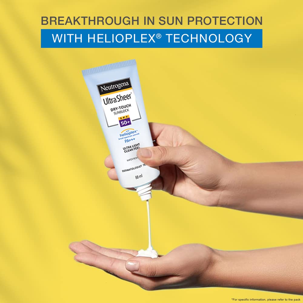 2 LOT X Neutrogena Ultrasheer Dry-touch Sunblock SPF 50+ - (30 Ml)