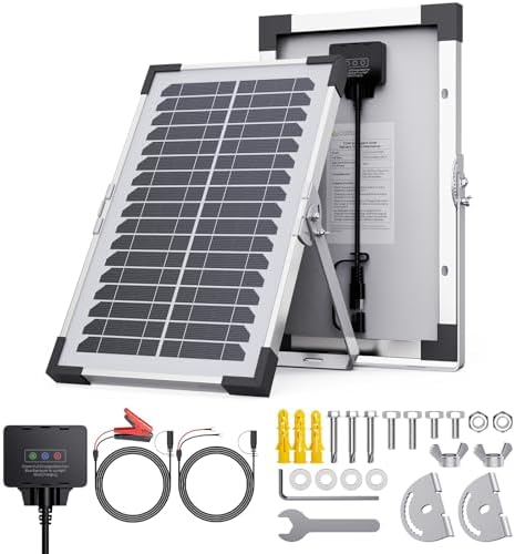 7.5W 12V Solar Battery Charger Maintainer, 12 Volt Solar Panel for Car Battery with Smart Controller, Callsun Low-Iron Tempered Glass Solar Trickle Charger for Boat Truck RV Lawn Mower