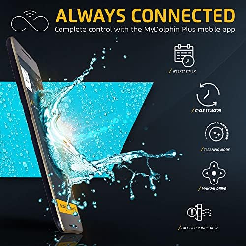 Dolphin Nautilus CC Supreme Wi-Fi Automatic Robotic Pool Vacuum Cleaner, Dual Drive, Waterline Scrubber Brush, Top Load Filter, Ideal for In-Ground Pools up to 50 FT