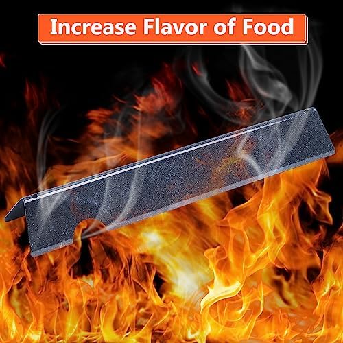 QuliMetal 17" Flavorizer Bars for Weber Genesis II E-410/E-415/E-435, Grill Parts for Weber Genesis II LX E-440 Series Gas Grills, Porcelain Steel Grill Replacement Parts for Weber GS4 66033 66796