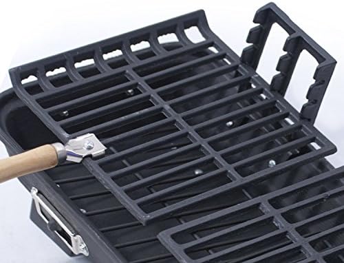 30052AMZ Kay Home Product's Cast Iron Hibachi Charcoal Grill, 10 by 18-Inch (Limited Edition)