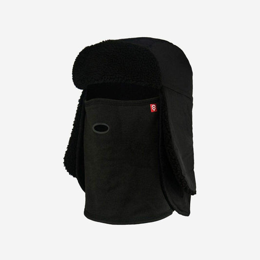 Airhole Tech Hat Trapper 3 Layer Balaclavas Headwear, Black, Small/Medium