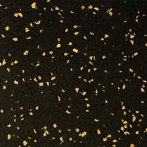 American Floor Mats 3/8in (9mm) Thick 10% Tan 4' x 3' Heavy Duty Rubber Rolls, Protective Exercise Mats, Home Gym Rubber Flooring