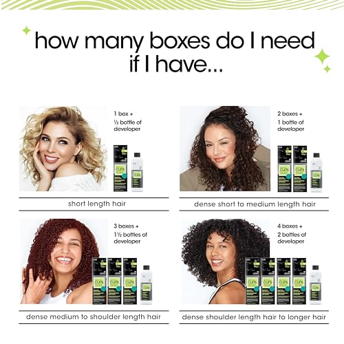 All About Curls 5R Red-y to Roll Permanent Hair Color (Prep + Protect Serum & Hair Dye for Curly Hair) - 100% Grey Coverage, Nourished & Radiant Curls