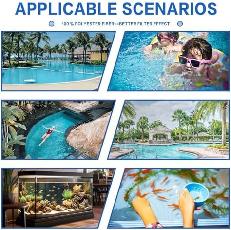 1.54 Lbs Pool Filter Balls, Eco-Friendly Filter Balls for Swimming Pool Sand Filters, Lightweight and Reusable Fiber Ball, Replace 50 lbs Pool Filter Sand (1.54, Pounds)