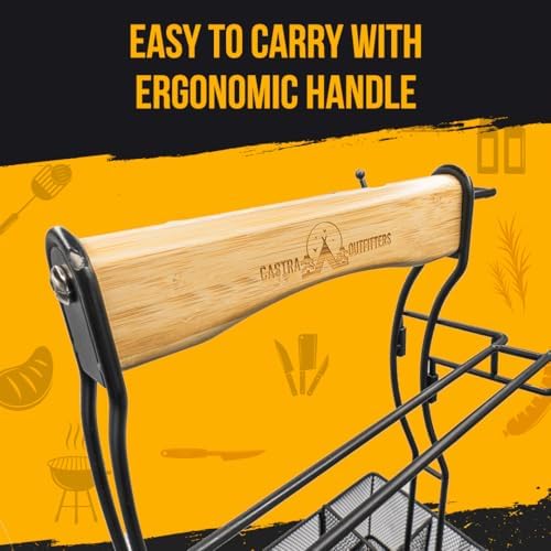 Grill Caddy for Outdoor Grill - Picnic Caddy for Outdoor Kitchen Accessories - BBQ Accessories Basket