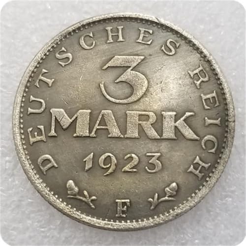 Antique German Coins, German Imperial Eagle Coins Collection, Germany Imperial Mark Vintage Ancient Coin, Lucky Feng Shui Coin, Explore History Culture (1923)