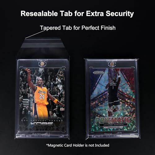 Alteagle Resealable Sleeves for 35PT Magnetic Card Holders, Exact Fit Team Bags for 35 PT Magnetic Card Holders (400 Pack)