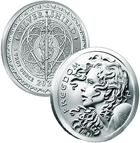 1 oz Freedom Girl Silver Shield Silver + Free Capsule + Gift Pouch