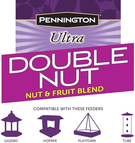Pennington Ultra Double Nut, Nut & Fruit Blend 10lbs (Pack of 2)