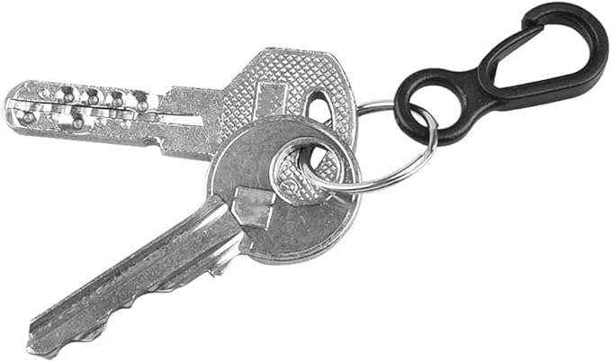 10 Pcs Black Plastic Snap for Lights Hanging to Canopy Clip Hook Camping Carabiner Buckle Multifunction Snap Hook Camping Equipment Tent Buckle Clips Tent Hooks Outdoor Tent Accessories