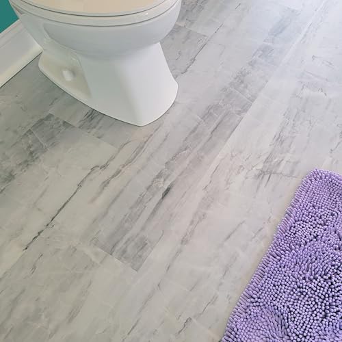 Allure 12" x 24" x 6.5mm, 12mil Luxury Vinyl Tile Flooring, Europa Brulee Marble Look, Embossed, Waterproof, Full Pallet, 24 Cases (571.6 sqft), 12 Tiles/Box, 23.82 sqft/Box