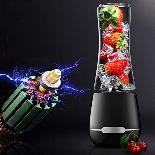 Small Automatic Juicer with 250 Ml Bottle Blender and 4 Sharp Stainless Steel Blades Professional Nutrition Mixer Portable Fruit Processor