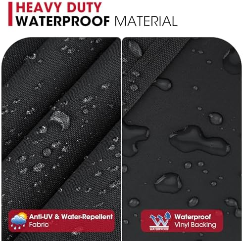 Unicook Grill Cover 60 Inch for Outdoor Grill, Heavy Duty Waterproof BBQ Cover with Side Handles and Air Vents, Weather Resistant, Compatible with Weber Charbroil Nexgrill Kenmore Gas BBQs, Black