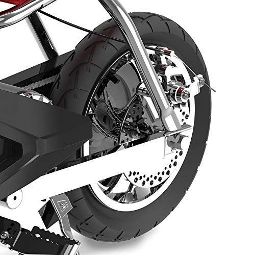 Razor RSF350 Electric Bike with Pneumatic Tires, Chain Driven Motor, and Hidden Compartment Supports 140 Pounds and Speeds of 14 Miles per Hour, Red