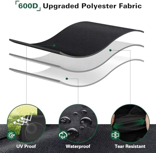 8080 Grill Cover Fits for Char-Griller Duo 5050 Double Play 5650 Charcoal Grill, Expandable Gas Grill Cover 600D Heavy Duty BBQ Cover Fits for Char-Griller 3-Burner Dual Fuel Outdoor Grill