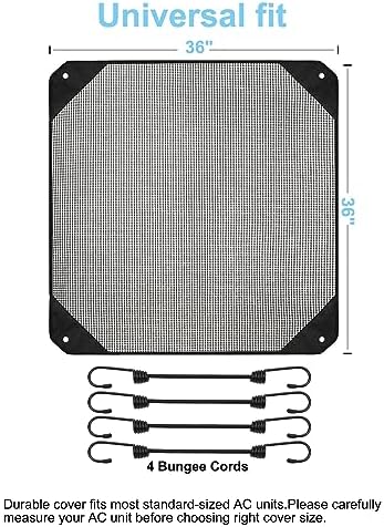 Air Conditioner Cover for Outside Units,36" x 36" Central AC Covers , Top Universal Mesh Cover Defender for All Seasons