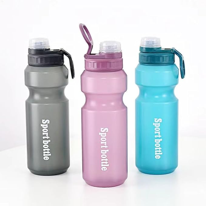 Kids Water Bottle，Sports Water Bottle, Plastic Water Bottle,BPA-Free,Leak-Proof, Reusable Water Bottle for School, Outdoor,Gym, Running, Hiking (Grey (26 OZ))