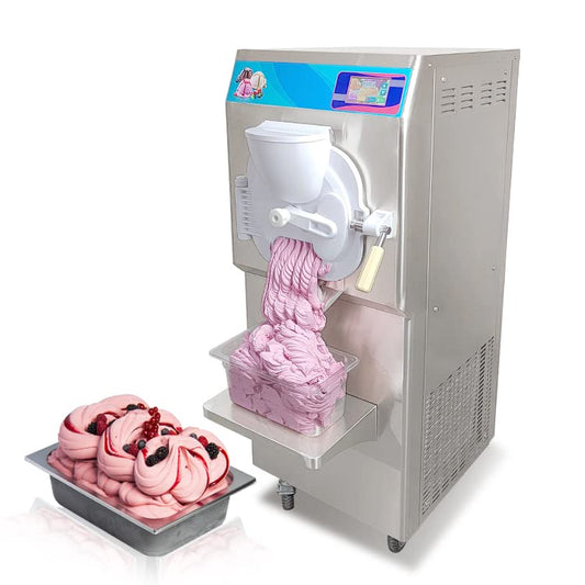 Kolice ETL Certificate Commercial Hard ice Cream Machine, Gelato Hard ice Cream Making Machine, Hard ice Cream Maker, Batch Freezer-Italy Designed Extra Strong Door, 9-11 gal per Hour