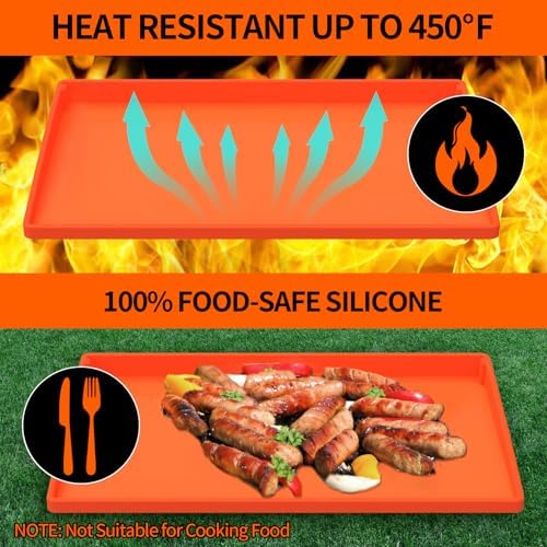 Silicone Griddle Cover Mat for Blackstone 36 Inch, Full Wrap-Around Flat Top Cover, Heavy Duty Food-Grade Grill Buddy Mats, All Season Griddle Top Protective for Grill Accessories