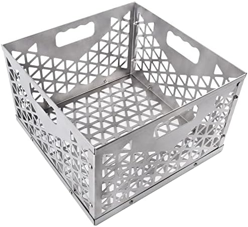 12 Inch Charcoal Firebox Basket for Oklahoma Joe Offset Smoker, Grill Accessories for Long and Efficient Smoking, 12" x 12" x 7.5 "Fire Basket for Oklahoma Joes Highland (Stainless Steel)