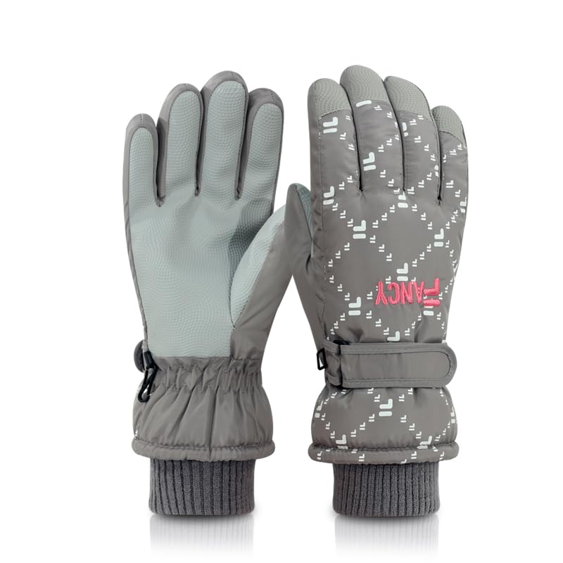 ANJMEICH Ski Gloves,Fleece Warm,Touch Screen Phone Ski Cycling Outdoor Gloves (Blue)