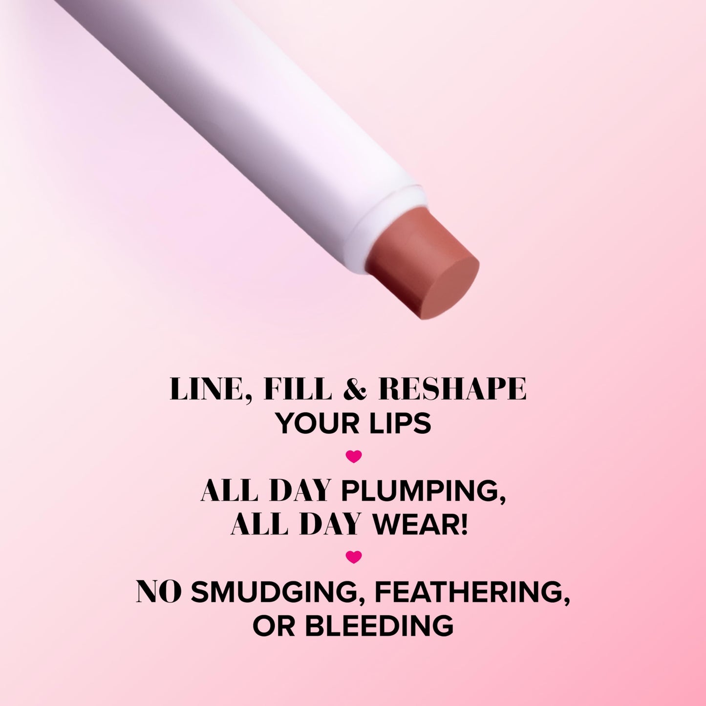 Too Faced Lip Injection Extreme Lip Shaper Plumping Lip Liner | Long Lasting + Smudge Proof, Post-Op Pink