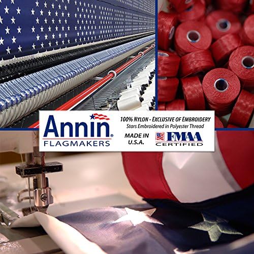 Annin Flagmakers (2710) Tough-Tex American Flag, Made in USA, 3 x 5 Feet, Polyester