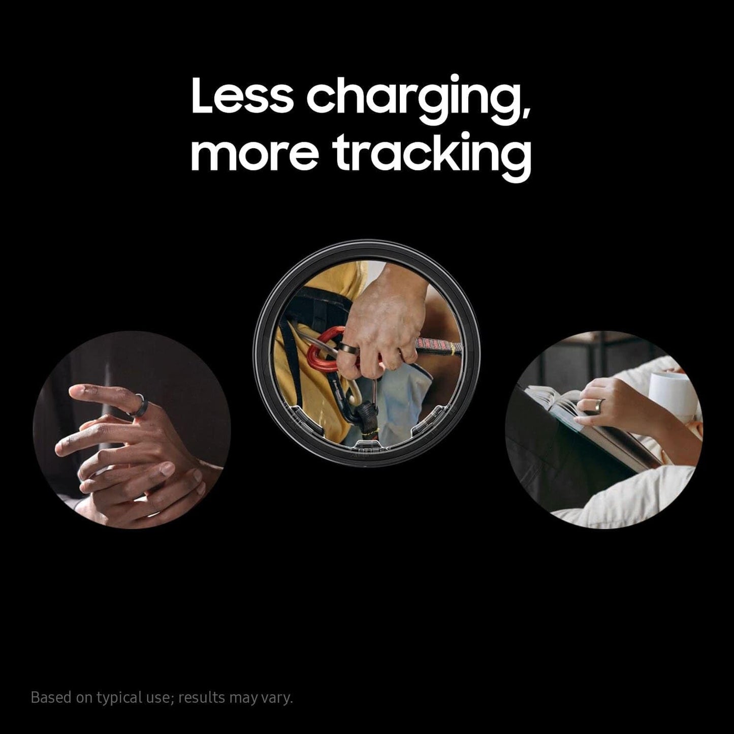 Samsung Galaxy Ring, AI Smart Ring, Size First w/Sizing Kit, No App Subscription, Fitness Monitor, Sleep Tracker, Up to 7-Day Battery, Size 12, Titanium Black [US Version, 1Yr Manufacturer Warranty]