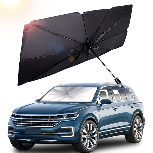 AOCISKA 55" x 31" Car Sunshade Umbrella,Upgraded Windshield Cover Sun Shade,UV Reflecting Portable Front Window Cover,Universal Car Windshield Sunshades,UV Block for Front Windows,Fits Most Vehicles