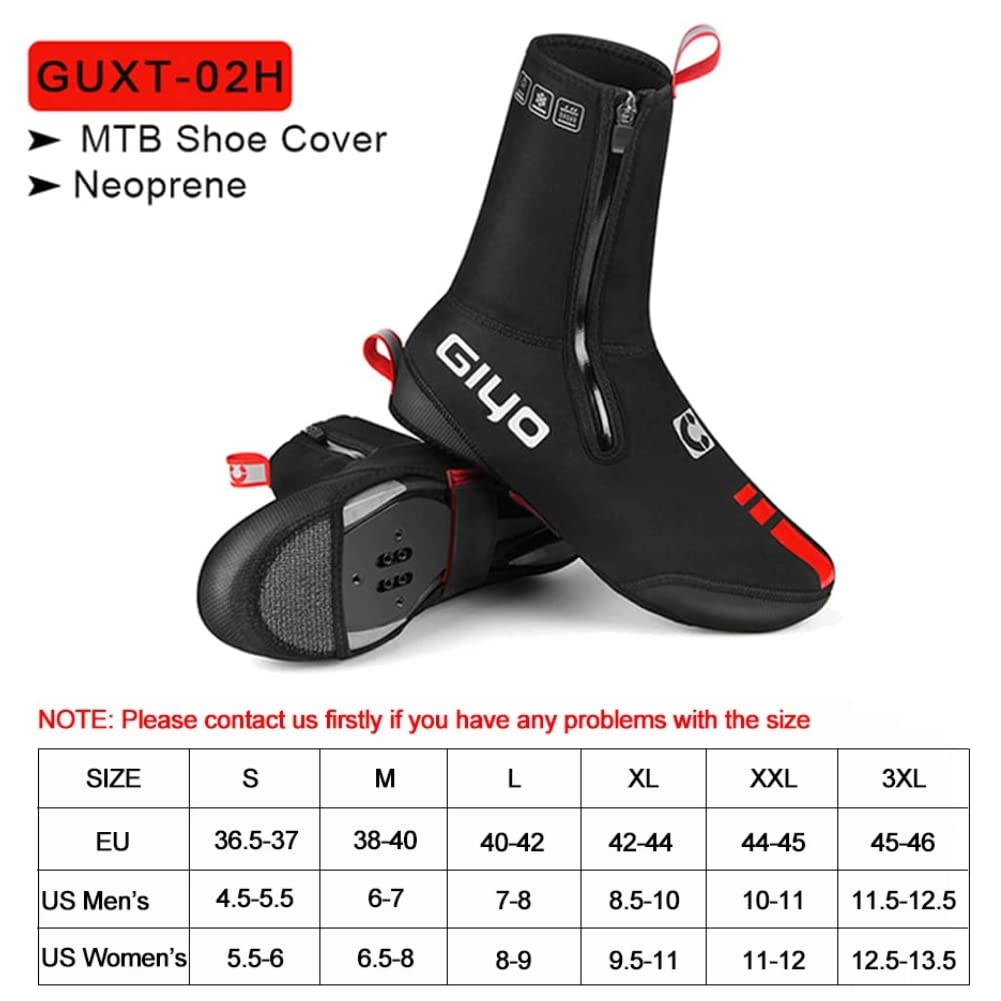 LOVTRAVEL Thick Warm Winter Cycling Overshoes Neoprene Waterproof Windproof Bike Shoe Covers Men Women MTB Road Bicycle Booties Case