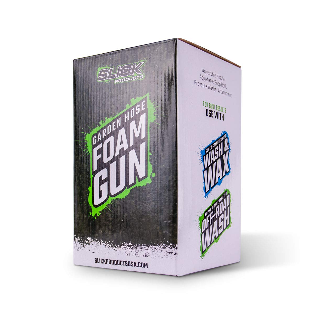 Slick Products Off-Road Wash (64 oz.) + Garden Hose Foam Gun Bundle - Super Concentrated Bike, ATV, UTV, Truck Wash Foam Shampoo for Heavy Dirt and Mud