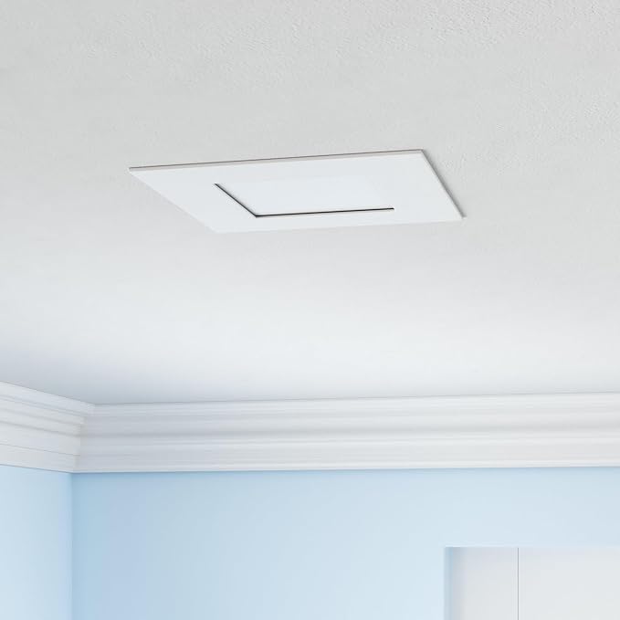 LUXRITE 16 Pack 6 Inch Ultra Thin Square LED Recessed Lighting, 5 Color Options 2700K - 5000K, Dimmable LED Downlight, 12W, IC & Wet Rated, 1000 Lumens, Canless LED Recessed Light, ETL