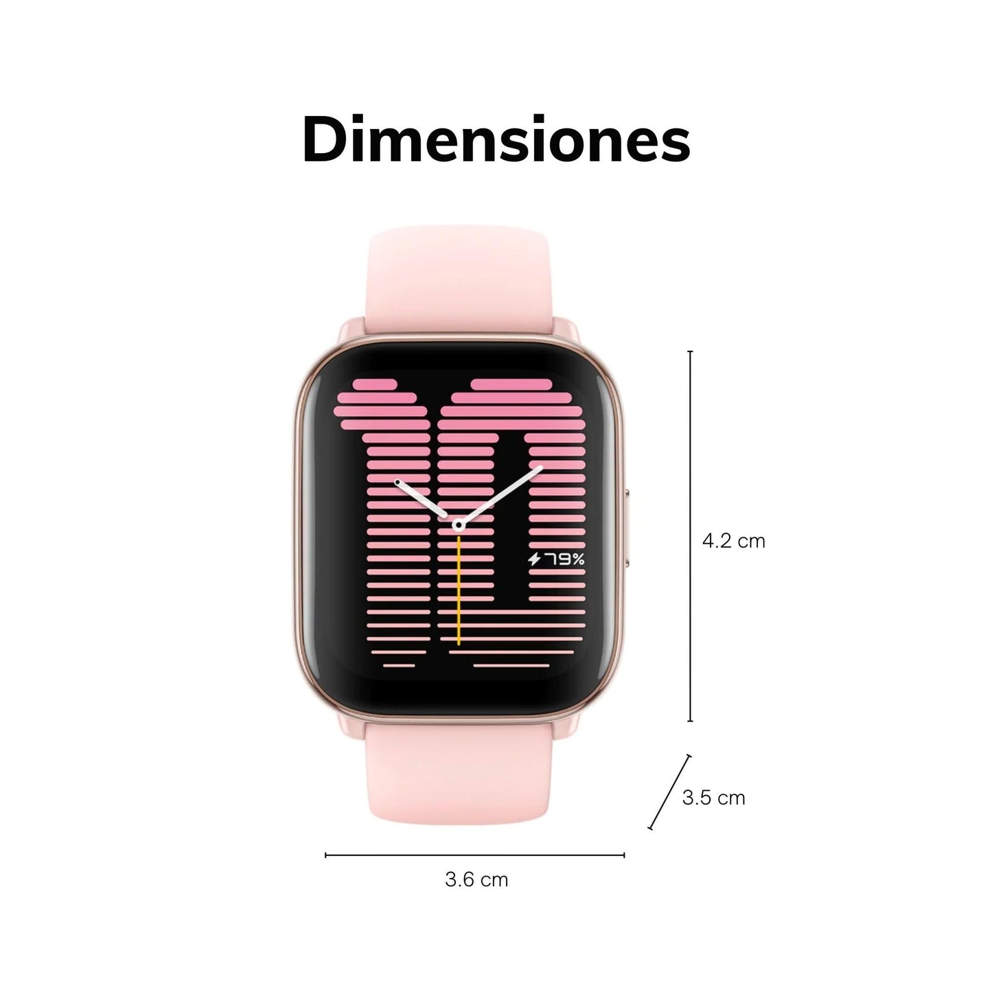 Amazfit Active Smart Watch 42mm, AI Fitness Tracker & Sleep Coach, GPS, Amazon Alexa Built-In, Bluetooth, 14-Day Battery, 120+ Sports Modes, Android & iPhone, Petal Pink