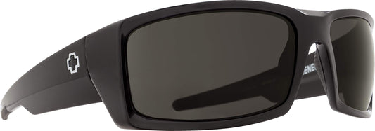 Spy Optic Men's General Rectangular Sunglasses, Ansi Black/Gray, 60 mm