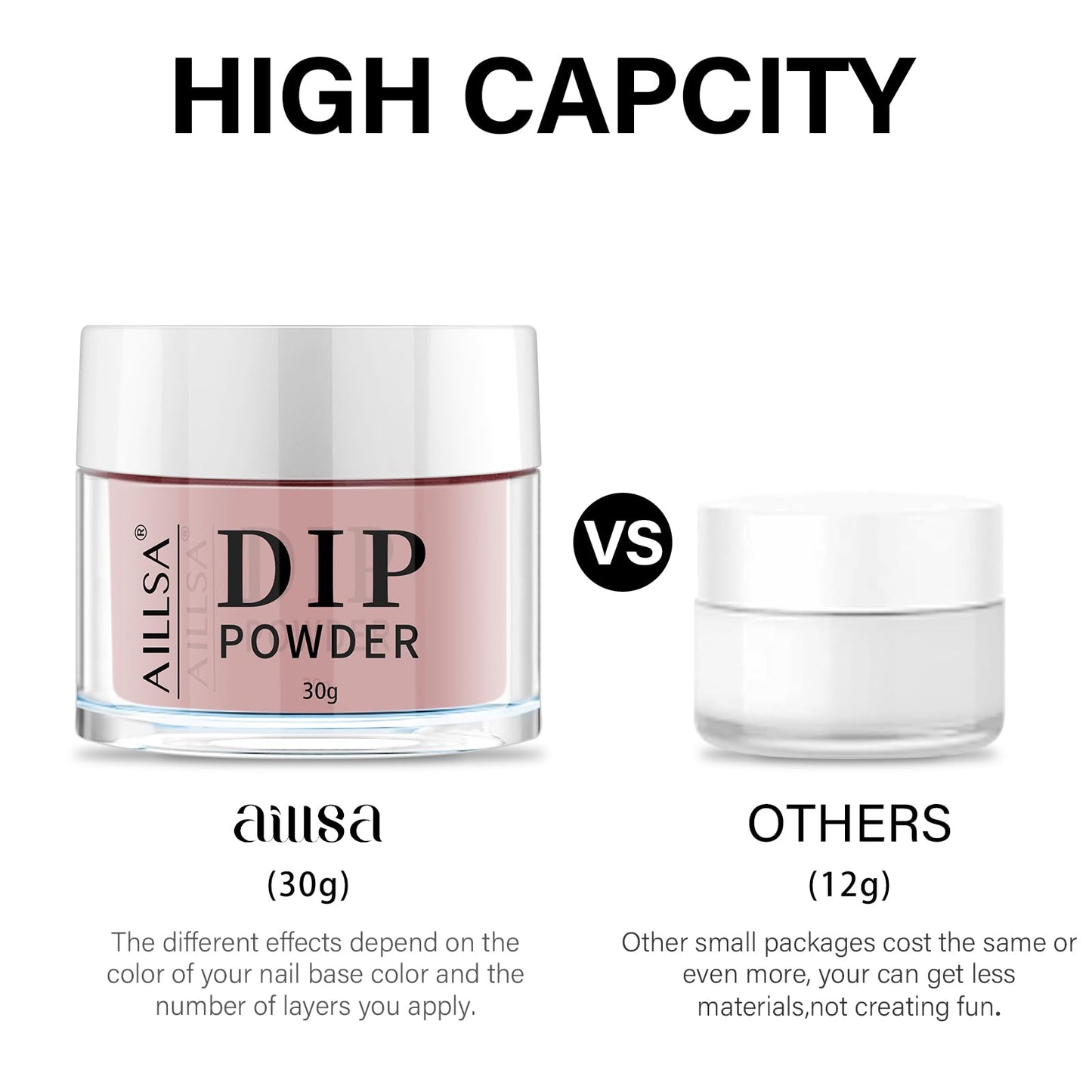 AILLSA Salmon Pink Dip Powder Nail Dipping Powder Jelly Nude Translucent DIY Manicure Salon at Home Easy to Use for Valentine's Day Gift (1 Oz)